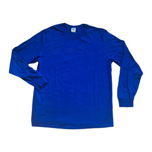 Russell Athletic blue long sleeve cotton shirt